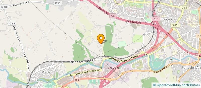 localisation de l'entreprise PELLEGRIN ET CIE à AIX-EN-PROVENCE