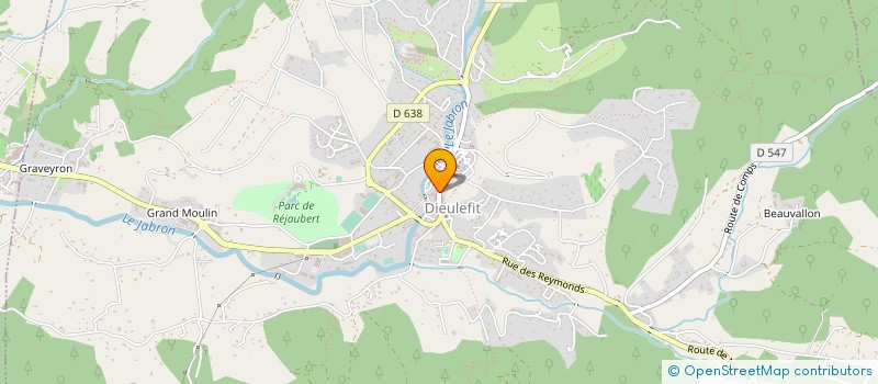 localisation de l'entreprise PELLEGRIN FRERES à DIEULEFIT