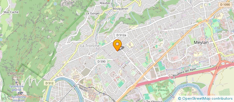 localisation de l'entreprise PELLEGRIN MAROT 58 COURS BERRIAT  CORENC