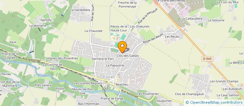 localisation de l'entreprise PELLEGRINI  ESVRES