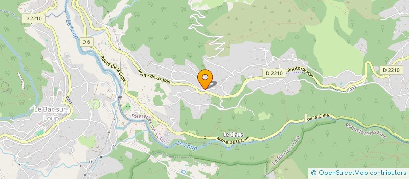 localisation de l'entreprise PELLEGRINO ET FILS à TOURRETTES-SUR-LOUP
