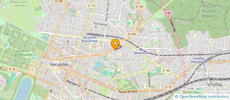 localisation de l'entreprise PELLEGRINO METREURS à VERSAILLES