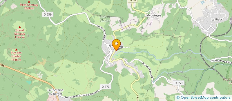 localisation de l'entreprise PELLEGRY INVEST à ORCINES