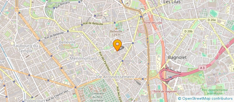 localisation de l'entreprise PELLEPORT RIDEAUX à PARIS