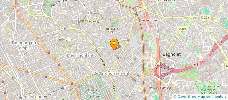 localisation de l'entreprise PELLEPORT89 PRODUCTIONS MUSICALES  PARIS