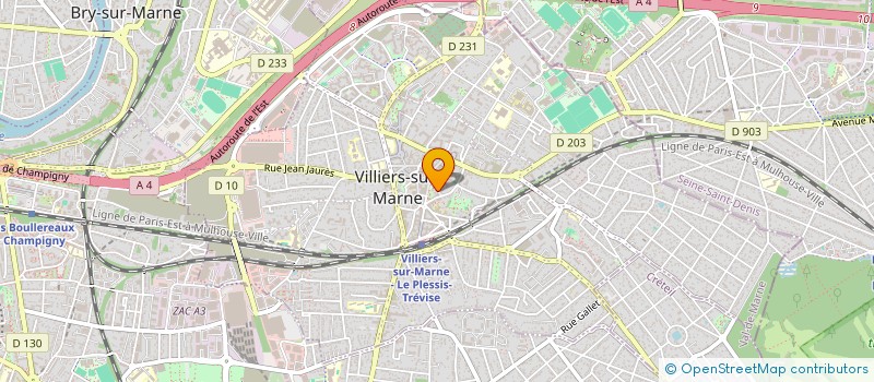 localisation de l'entreprise PELLERIN BENTOLILA  VILLIERS-SUR-MARNE