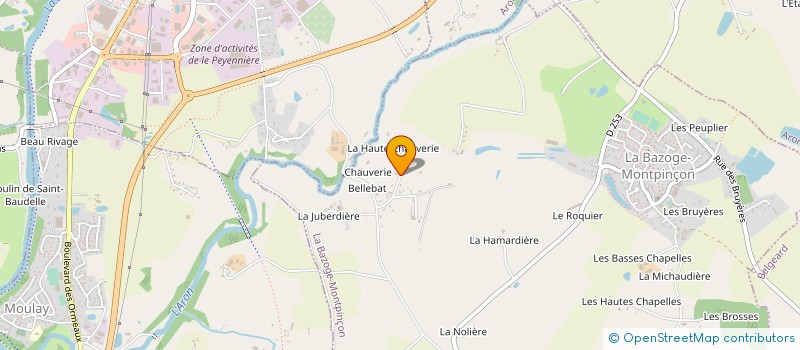 localisation de l'entreprise PELLERIN BERTRAND à LA BAZOGE-MONTPINCON