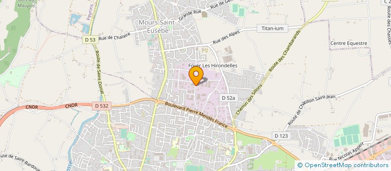 localisation de l'entreprise PELLERIN DISTRIBUTION à MOURS-SAINT-EUSEBE