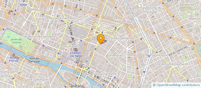 localisation de l'entreprise PELLERIN S A à PARIS