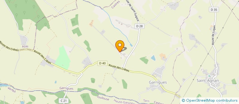 localisation de l'entreprise PELLET DISTRIBUTION à GARRIGUES