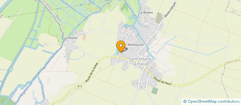 localisation de l'entreprise PELLET ET FILS à SAINT-HILAIRE-LA-PALUD