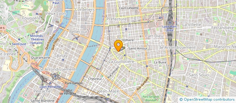 localisation de l'entreprise PELLET GAMBETTA  LYON