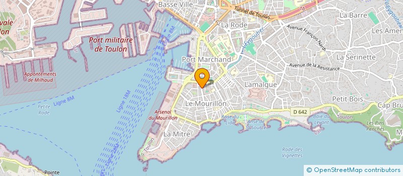 localisation de l'entreprise PELLETAN 12  TOULON