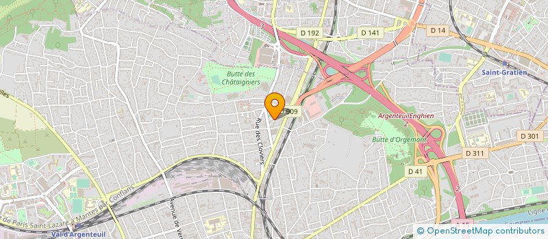 localisation de l'entreprise PELLETAN AUTO à ARGENTEUIL