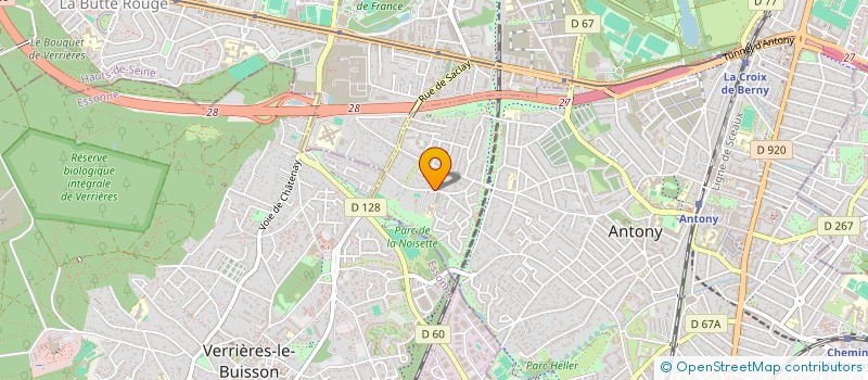 localisation de l'entreprise PELLETAN44 à ANTONY