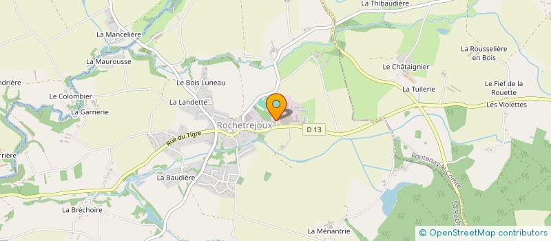 localisation de l'entreprise PELLETIER  ROCHETREJOUX