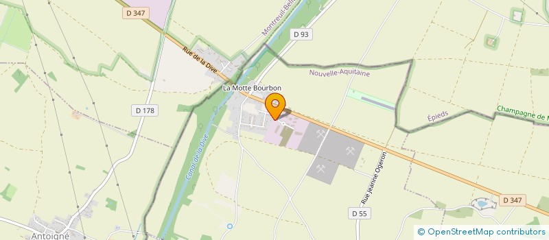 localisation de l'entreprise PELLETIER BROYAGE  POUANCAY