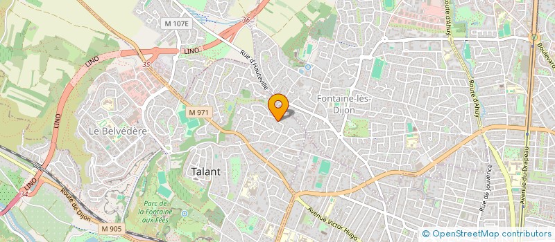 localisation de l'entreprise PELLETIER INVESTISSEMENTS  TALANT