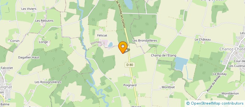 localisation de l'entreprise PELLETIER JBM  SANDRANS