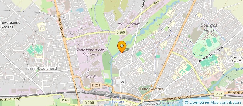 localisation de l'entreprise PELLETIER JEAN-MARC  BOURGES