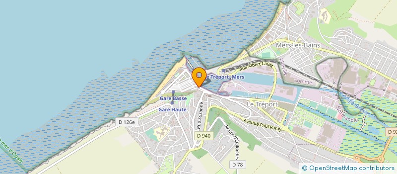 localisation de l'entreprise PELLETIER LUCIEN  LE TREPORT