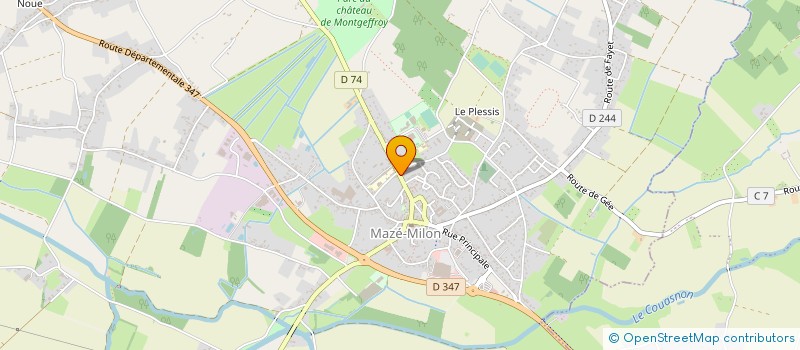 localisation de l'entreprise PELLETIER MENUISERIES à LOIRE-AUTHION