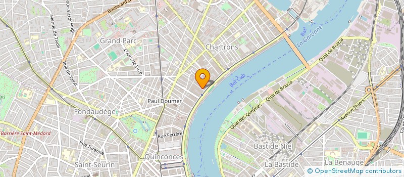 localisation de l'entreprise PELLIER-BORIE  BORDEAUX