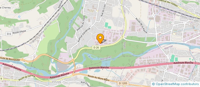 localisation de l'entreprise PELLIER CUIT INDUSTRIE à MARIGNIER