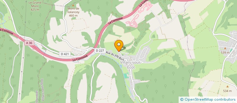 localisation de l'entreprise PELLIER LUC  VILLARS-SOUS-ECOT