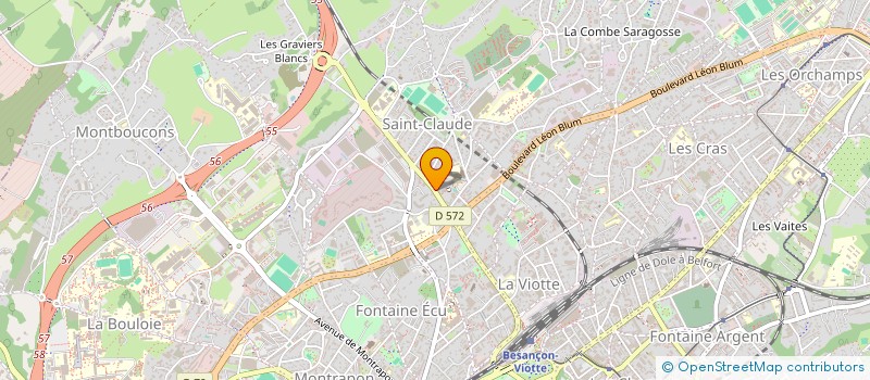 localisation de l'entreprise PELLISSIER à BESANCON