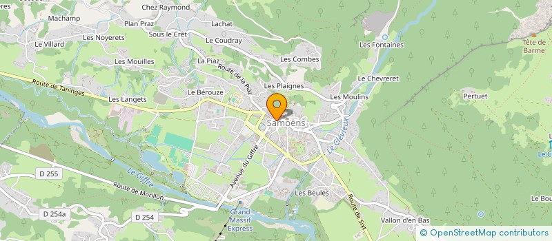 localisation de l'entreprise PELLISSIER B.F à SAMOENS