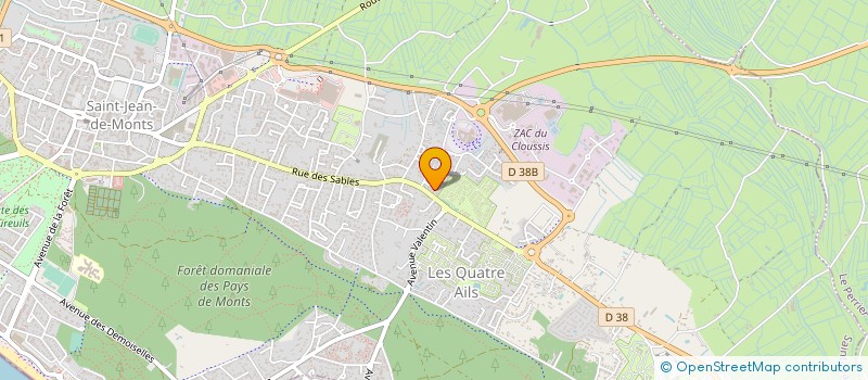 localisation de l'entreprise PELLOQUIN SARL à SAINT-JEAN-DE-MONTS