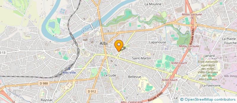 localisation de l'entreprise PELLOUTIER NIHIL OBSTAT à ALBI