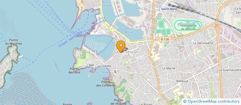 localisation de l'entreprise PELOC'KINE à SAINT-MALO
