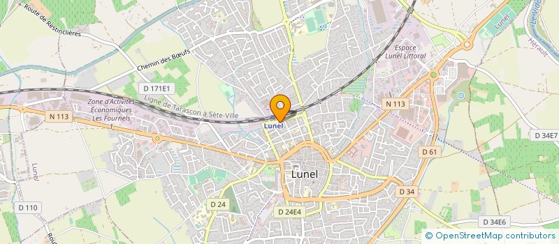 localisation de l'entreprise PELOMIA  LUNEL