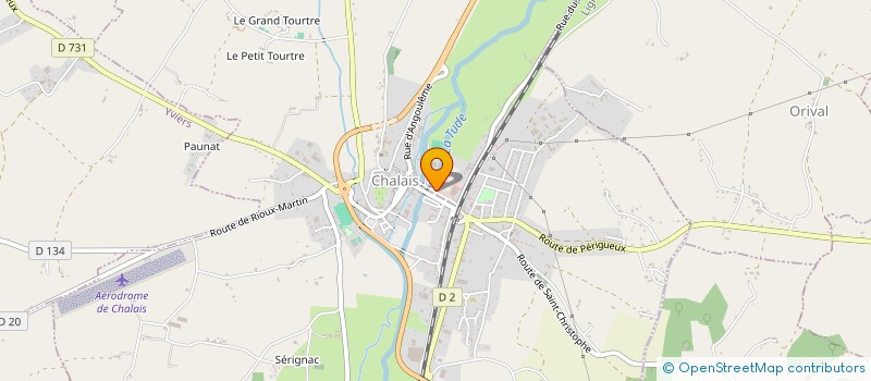 localisation de l'entreprise PELOP à CHALAIS