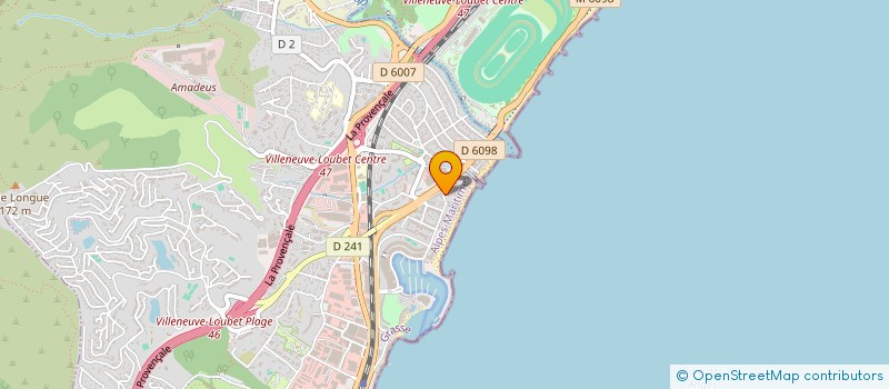 localisation de l'entreprise PELOSI / BLIN  VILLENEUVE-LOUBET