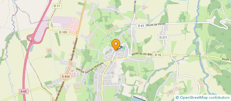 localisation de l'entreprise PELOTARI CLUB GARLINOIS  GARLIN