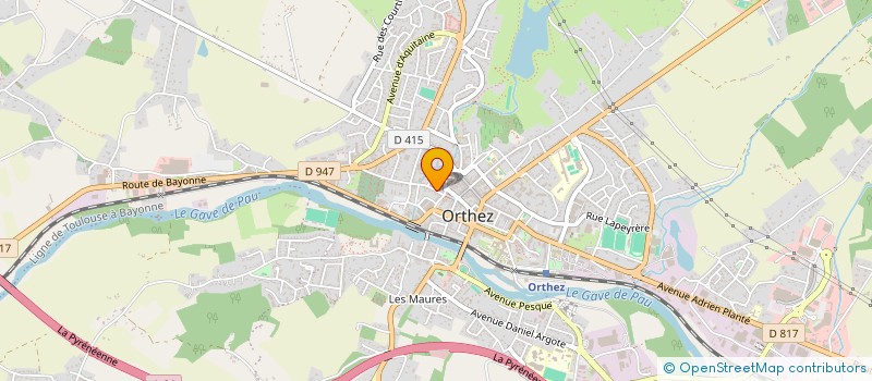 localisation de l'entreprise PELOTARI CLUB ORTHEZIEN à ORTHEZ