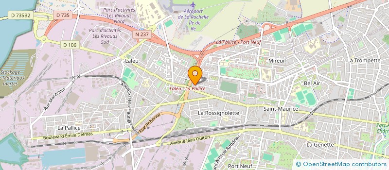 localisation de l'entreprise PELOTE BASQUE ROCHELAISE  LA ROCHELLE