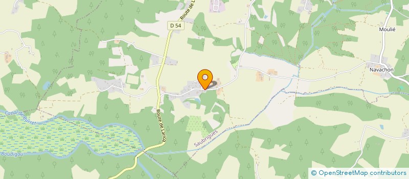 localisation de l'entreprise PELOTE PASSION  SAUBRIGUES