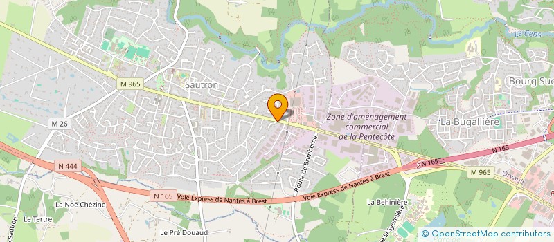 localisation de l'entreprise PELOTON EN TETE à SAUTRON