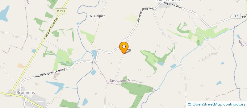 localisation de l'entreprise PELOU AURELIEN  SAINT-CLAR