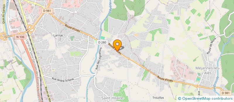 localisation de l'entreprise PELOUS  SAINT-HILAIRE-DE-BRETHMAS