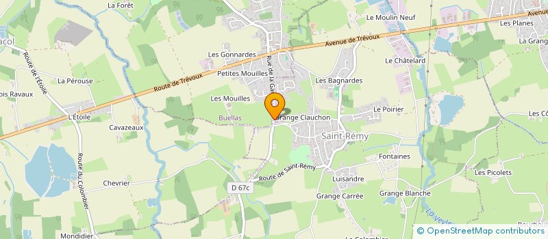 localisation de l'entreprise PELOUX IMPRIMERIES à SAINT-REMY