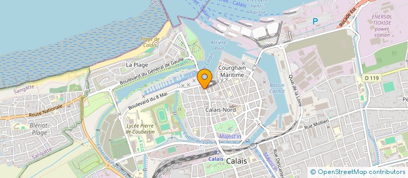 localisation de l'entreprise PELP  CALAIS