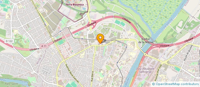 localisation de l'entreprise PELTIER à ANGERS