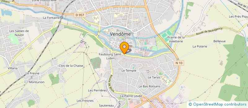 localisation de l'entreprise PELTIER à VENDOME