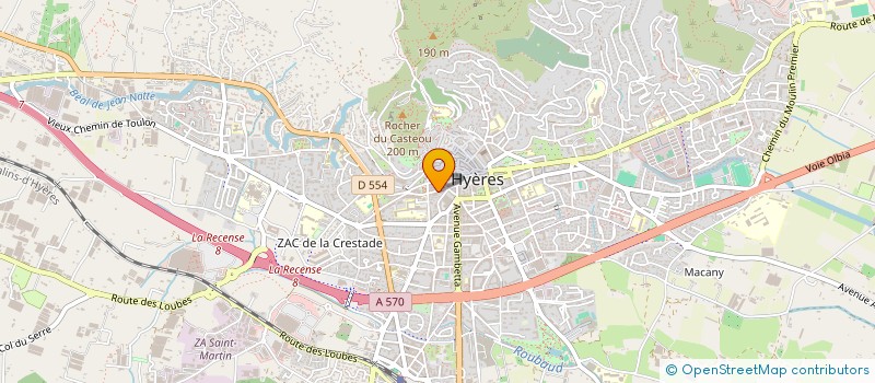 localisation de l'entreprise PELTIER à HYERES
