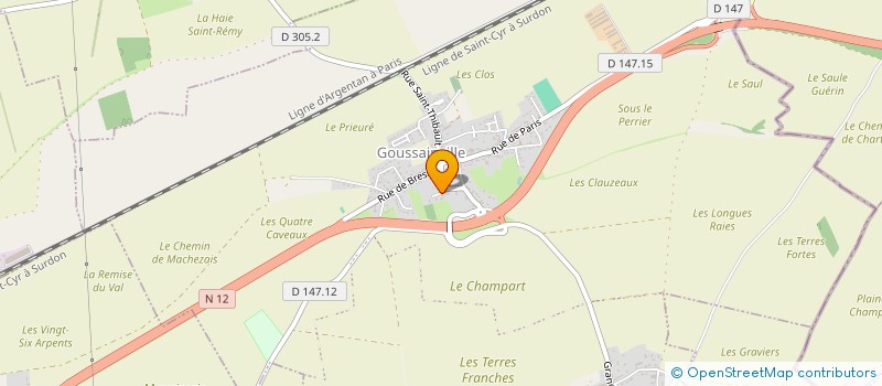 localisation de l'entreprise PELTIER & CO à GOUSSAINVILLE